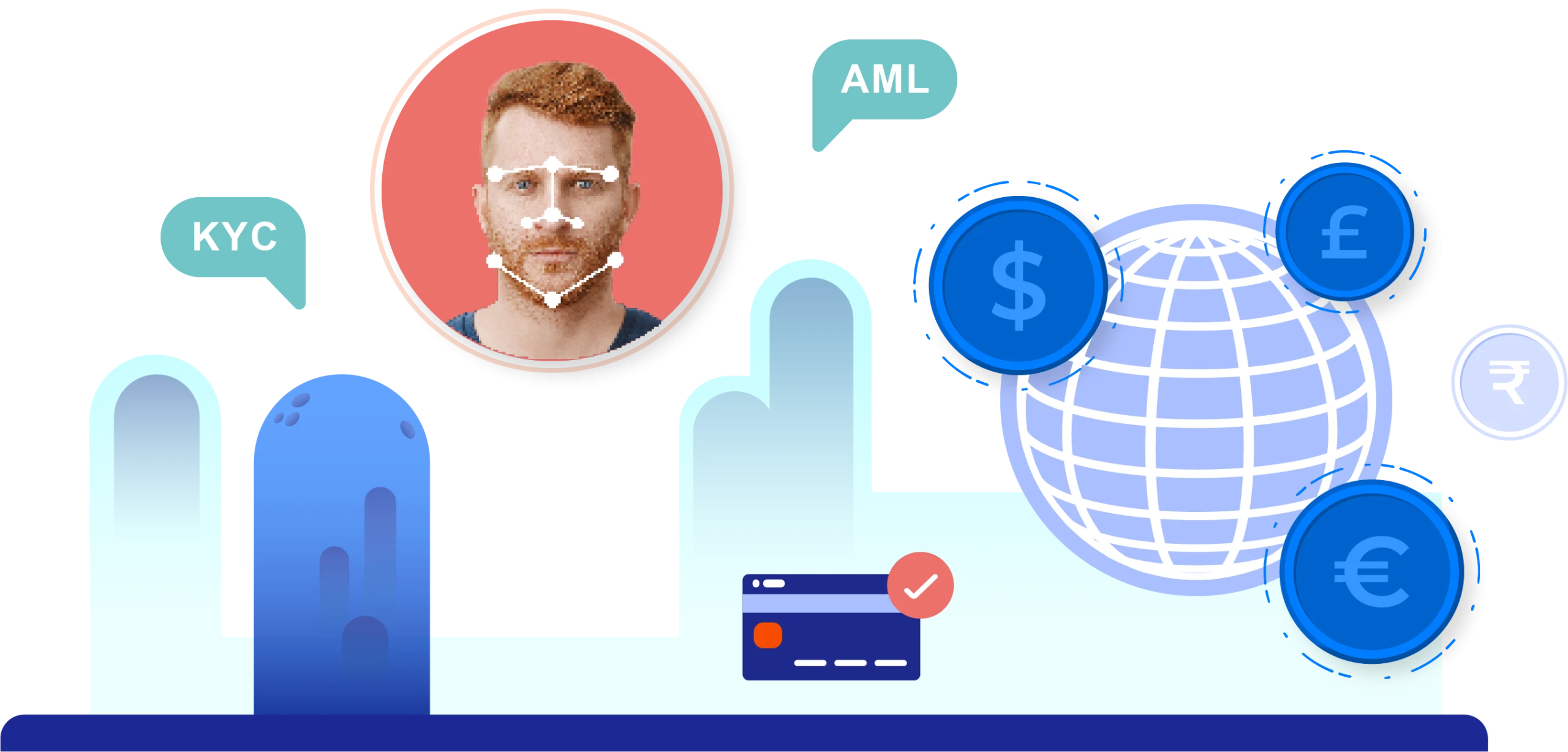 Global remittance hero section